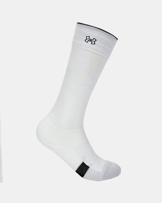 Women's UA Alto Over-The-Calf Socks in White image number 4